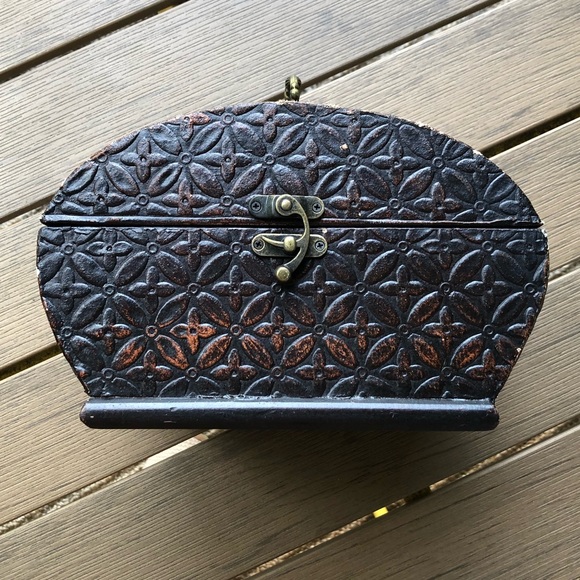 Vintage Wooden Box Top Handle solofficialkw.com